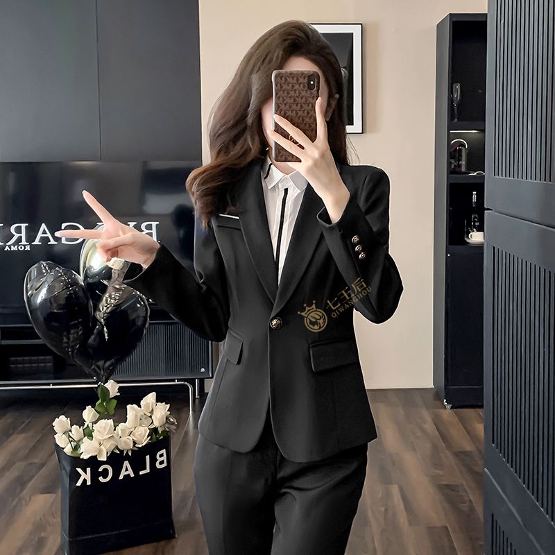西裝套裝女春秋職業正裝2024新款氣質西服外套高端酒店經理工作服
