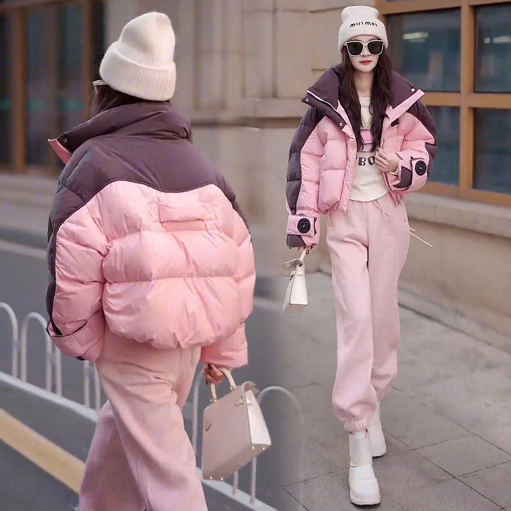 New suit  fashionable duck down winter Korean style loose little thickened short down jacket bread coat