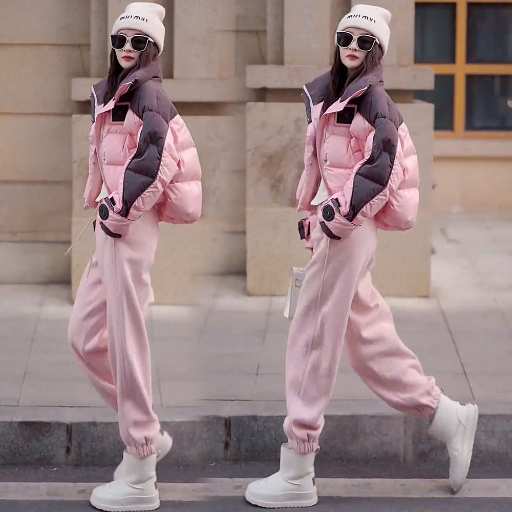 New suit  fashionable duck down winter Korean style loose little thickened short down jacket bread coat