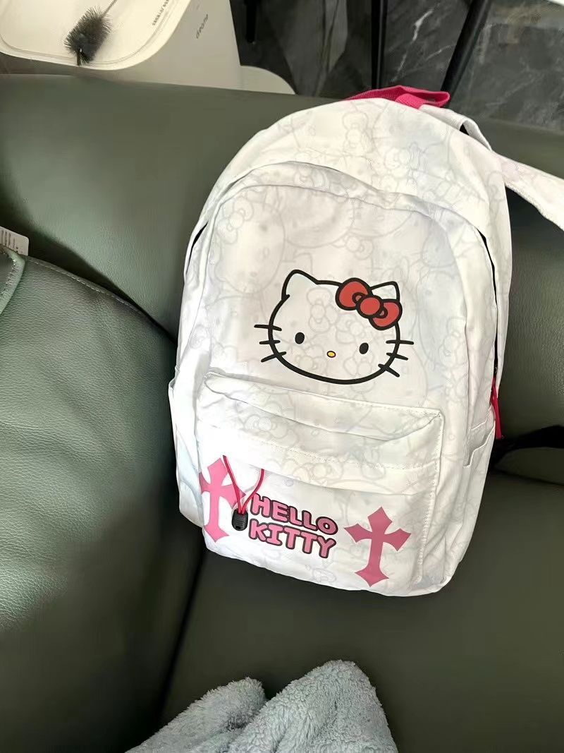 Hellokitty backpack new cute niche backpack high school student printed school bag