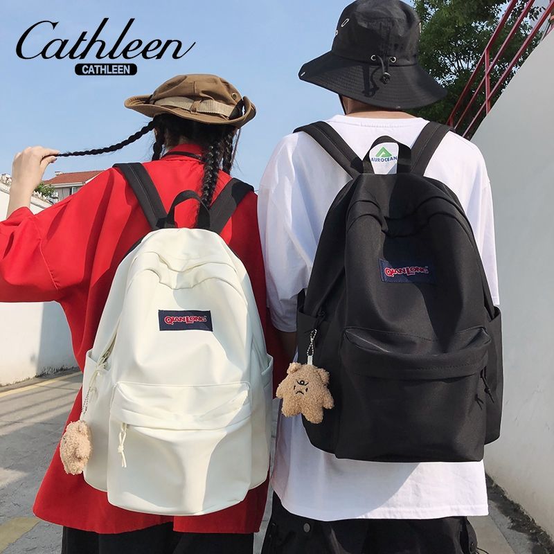 Schoolbag female college students high school students junior high school students large capacity simple American versatile backpack backpack
