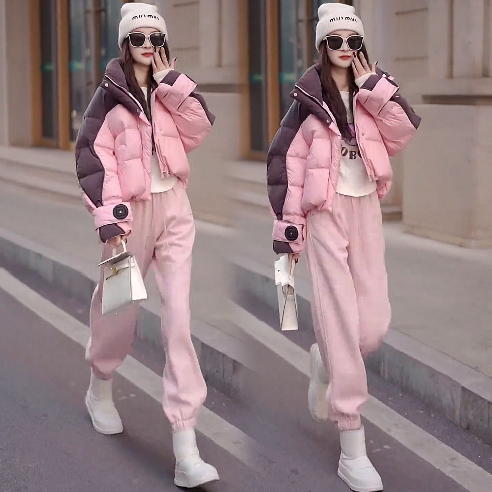New suit  fashionable duck down winter Korean style loose little thickened short down jacket bread coat