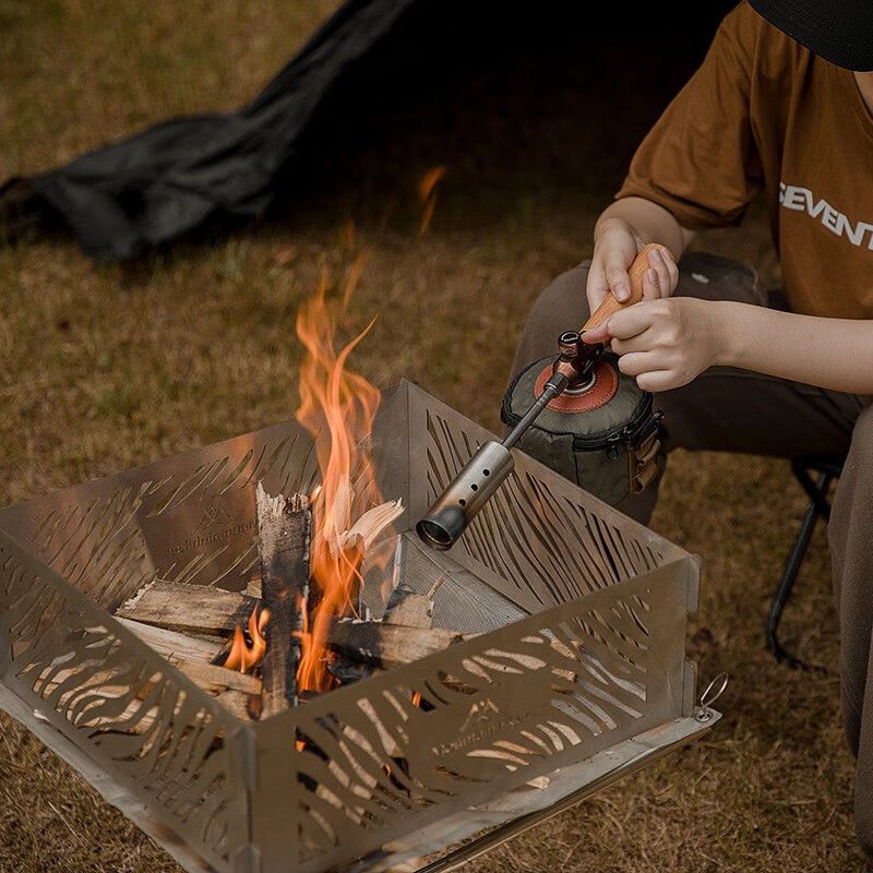 Outdoor Camping BBQ Charcoal Igniter Flat Bottle Gas Torch Pig Roasting Spray Gun Home Use_voghion.com