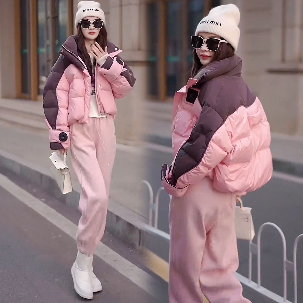 New suit  fashionable duck down winter Korean style loose little thickened short down jacket bread coat