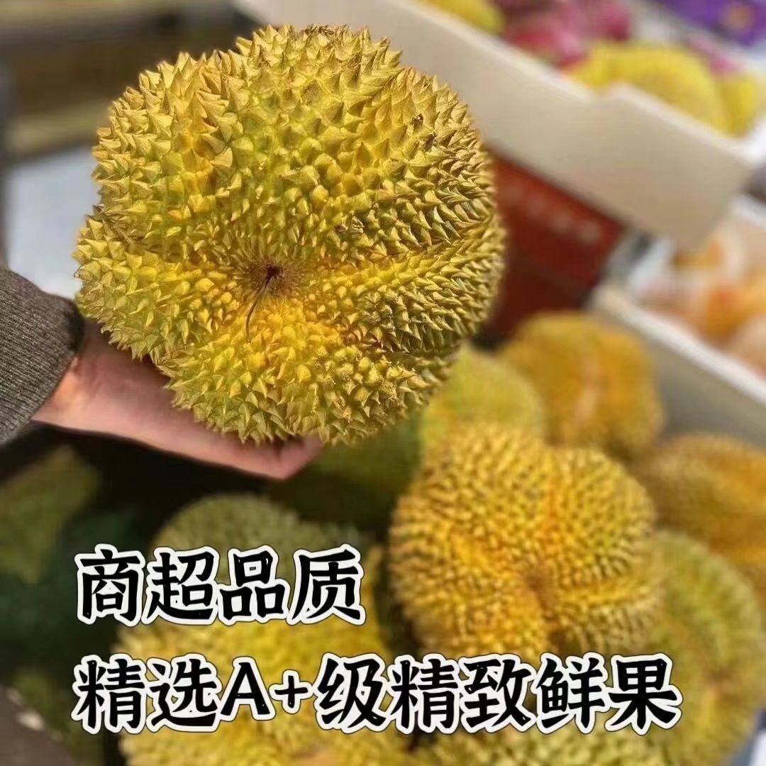 【包甜的】正宗泰国金枕头进口榴莲整个带壳应季鲜果孕妇可吃批发 图片 5