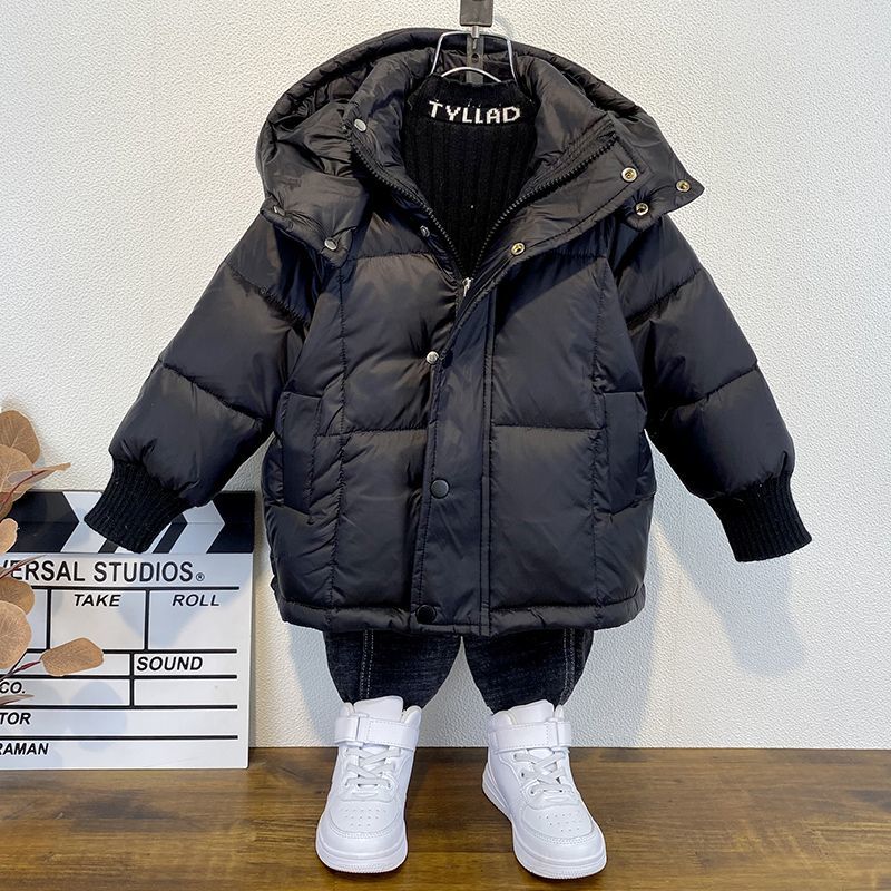 男童冬季加厚羽絨服24新款洋氣小兒童韓版白鴨絨棉衣痞帥寶寶棉服