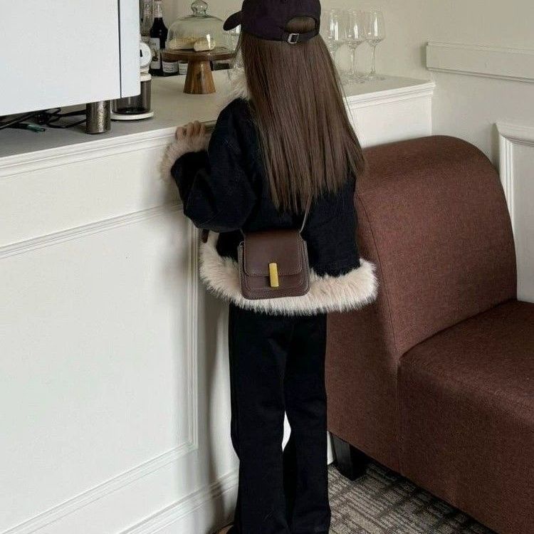 女童冬装加绒加厚牛仔外套2023冬季新款女孩韩版保暖儿童洋气外套