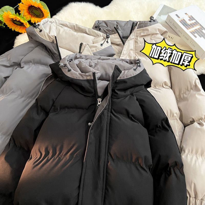 冬季韩系穿搭棉服男东北极寒加厚连帽棉衣美式vibe高街棉袄子外套