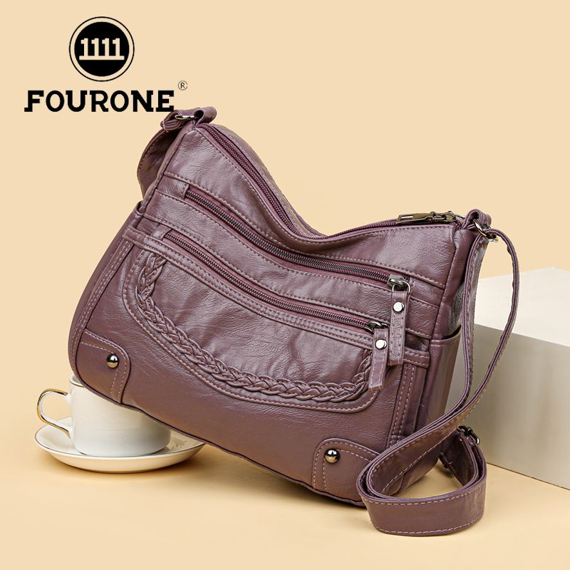 Multifunctional large-capacity middle-aged and elderly women's bag new shoulder bag middle-aged women's mother's cross-body bag