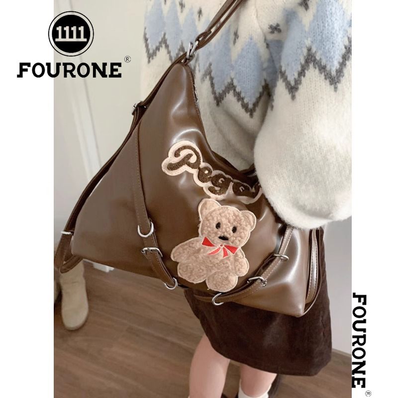 Fashionable Large Capacity Bag Women's New Autumn and Winter Retro Cute Versatile Tote Commuting Shoulder Bag