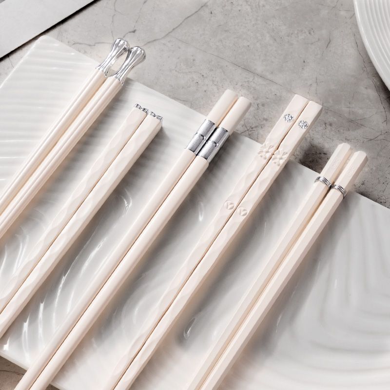 筷子新款防霉高颜值网红防滑合金筷子耐高温家用高档家庭一人一筷