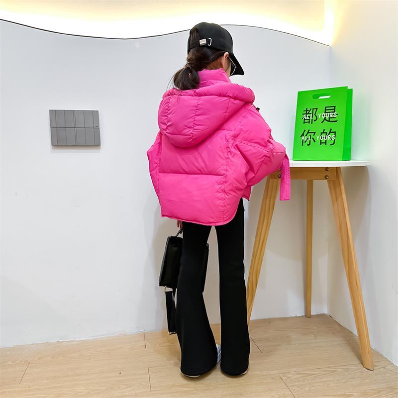 女童冬季羽绒服新款儿童短款韩版连帽爆款面包服冬装保暖外套