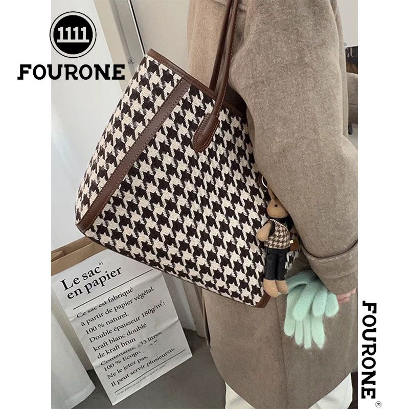 Large-capacity tote bag women's new single shoulder armpit bag casual retro student class commuting bag