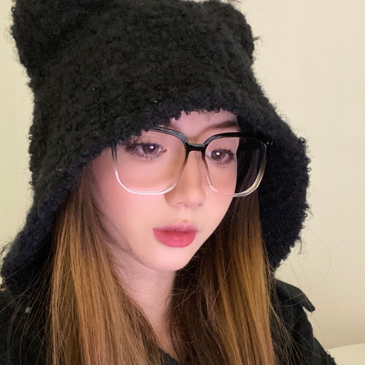 超輕漸變大框眼鏡女ins高顏值素顏顯瘦防藍光平光鏡架近視有度數