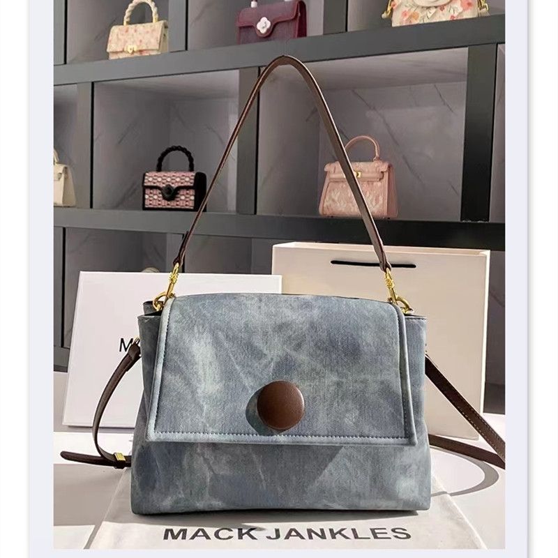 MCK JANES時尚休閒漸變女包2023新款單肩斜挎包托特包