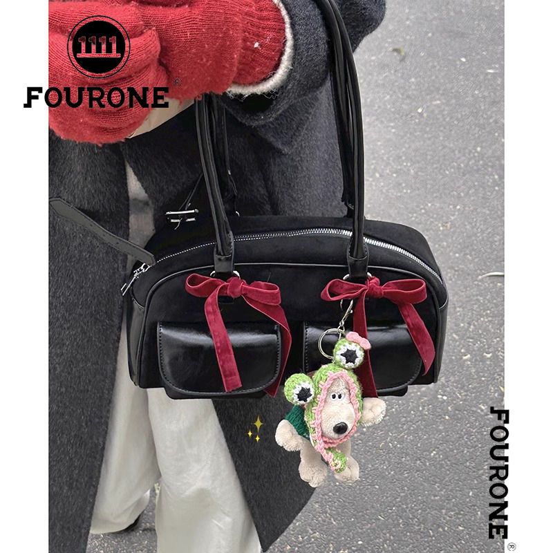 Buckskin commuter bag for women 2023 new trendy Korean niche underarm bag large capacity handbag