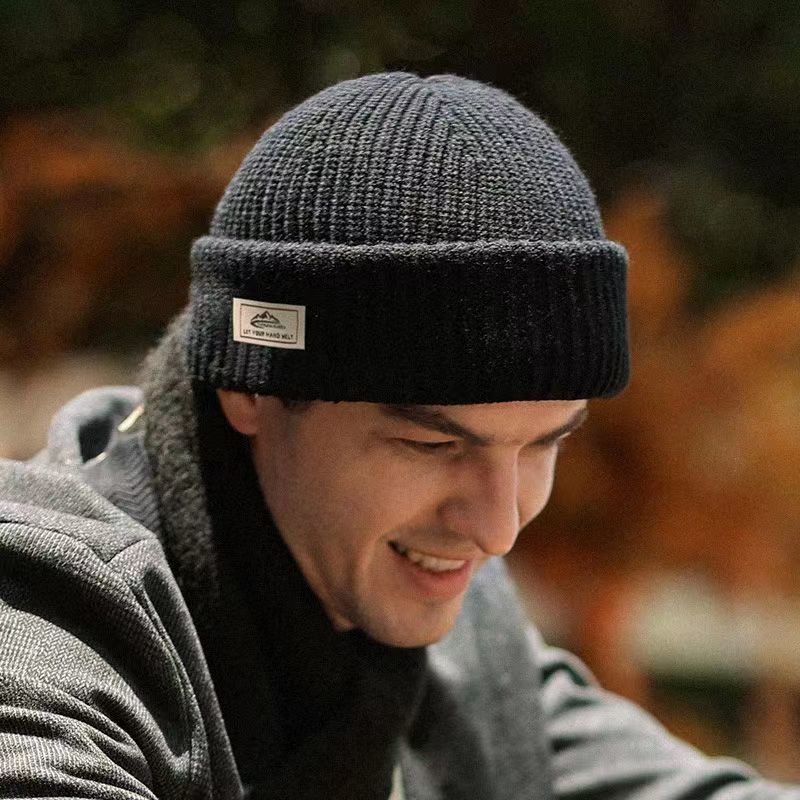 Gorro de invierno para hombre, pasamontañas, gorro de punto de lana, resistente al viento, con capucha fría, protector de orejas, gorro cálido para el frío_voghion.com