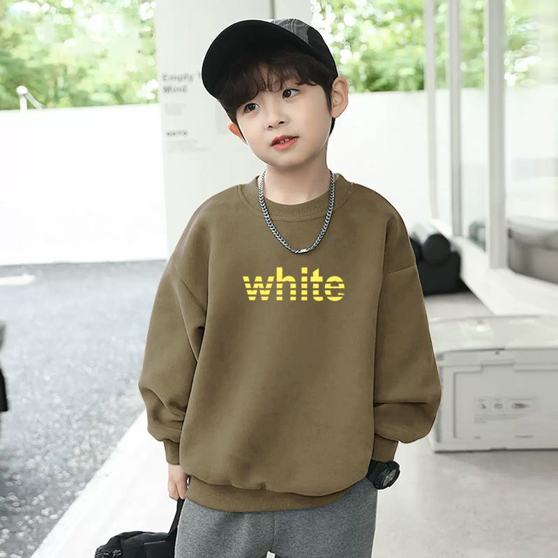 Boys and girls versatile long-sleeved T-shirt children's autumn and winter German velvet bottoming shirt children's warm inner top