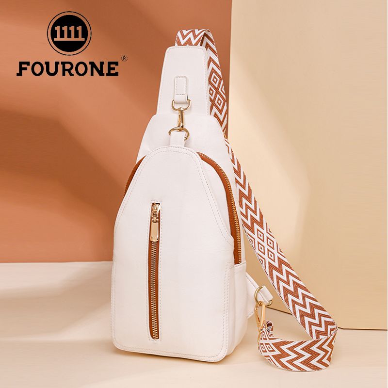 New style mom bag waist bag women's single shoulder diagonal fashion casual versatile multi-layer universal chest bag for men and women