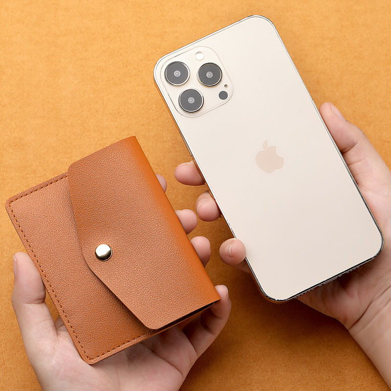 Women's card holder, ultra-thin and compact, bank ID card holder, driver's license small wallet, simple and lightweight anti-degaussing card holder
