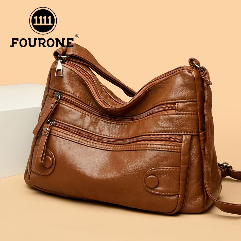 Multi-pocket women's bag 2023 new women's single shoulder crossbody bag large capacity middle-aged women's mother backpack
