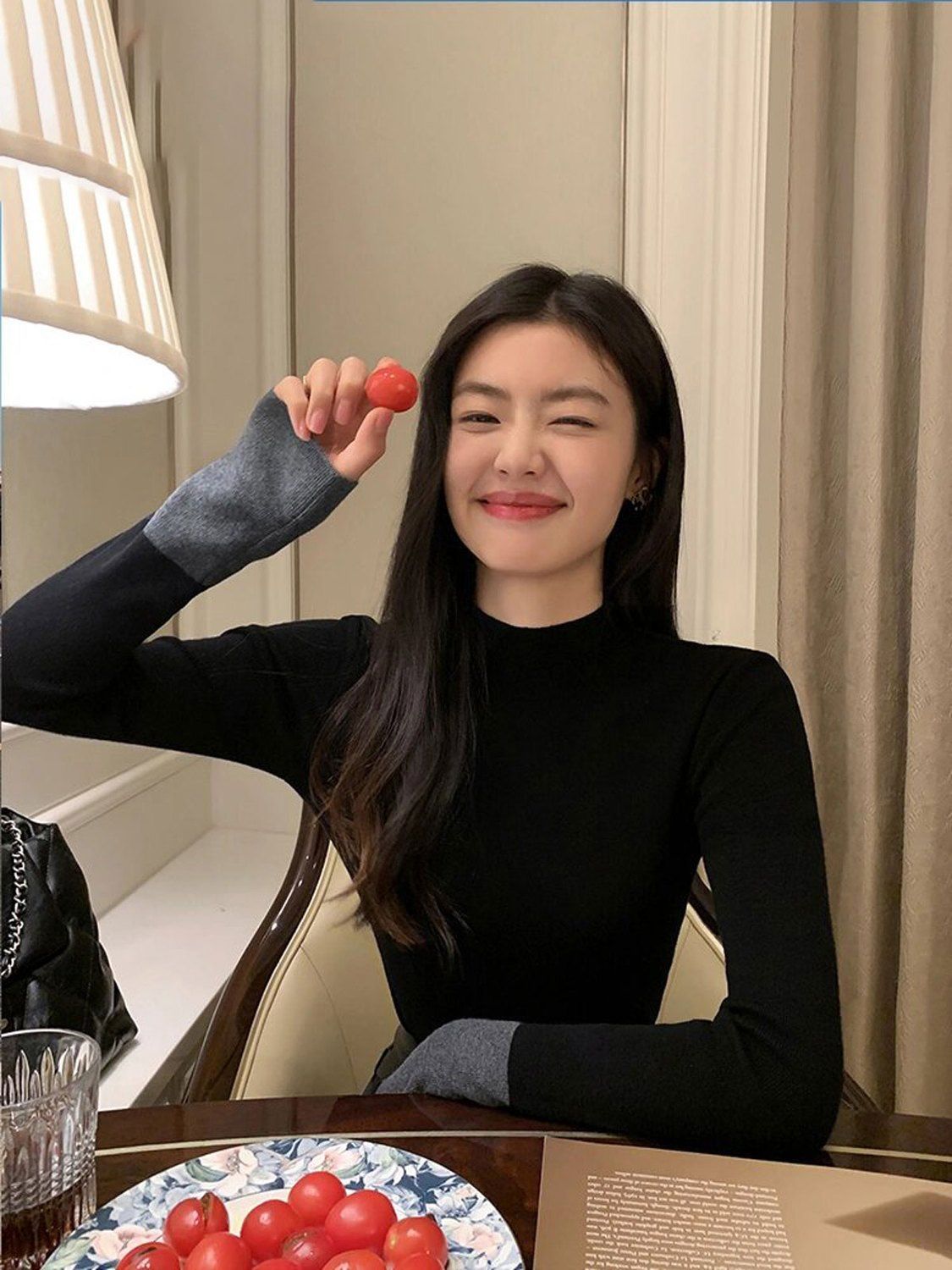 德絨半高領打底衫女秋冬新款內搭設計感小眾修身顯瘦長袖T恤上衣