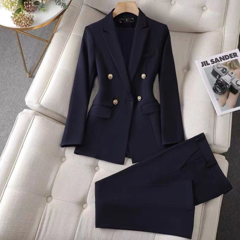 High-end small suit suit for women spring and autumn 2024 new interview formal wear professional temperament goddess model manager work clothes