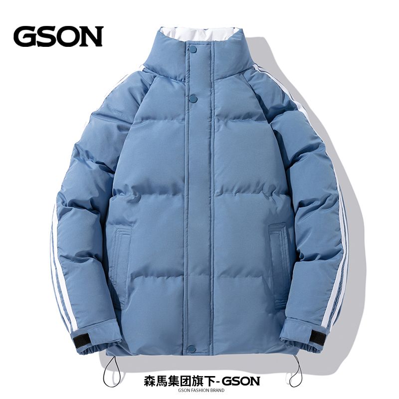 GSON羽绒棉服棉衣加厚男士冬季立领潮流百搭保暖棉袄外套