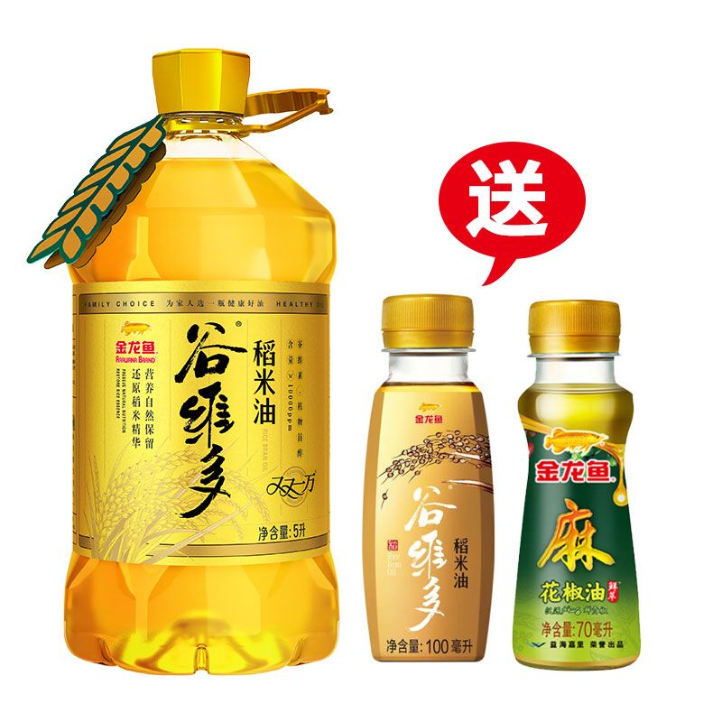 金龙鱼双一万稻米油5L