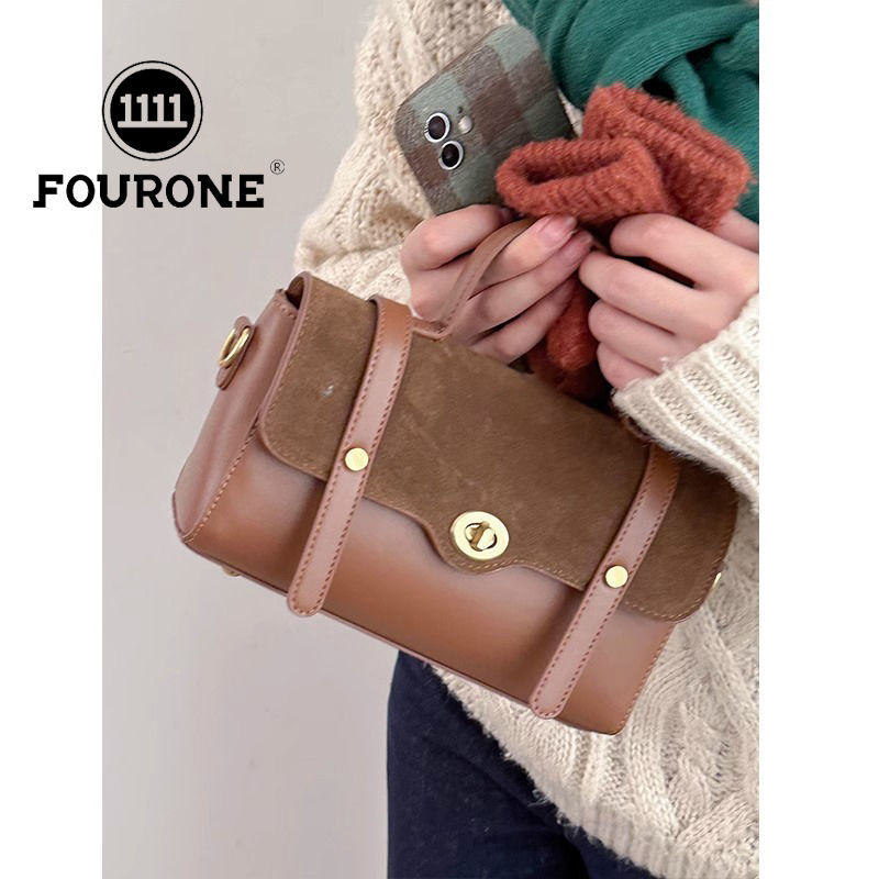 Korean niche bag women's new fashion retro handbag high-end versatile shoulder crossbody bag