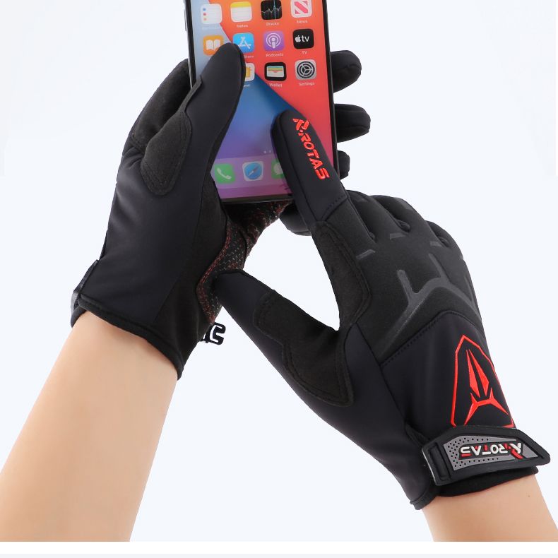 Men's Cycling Gloves Warm Windproof Waterproof Touch Screen Touch_voghion.com