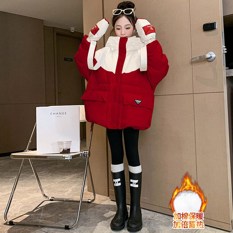 Girls' thickened winter coats  new style children's clothing down padded jackets girls winter cotton coats