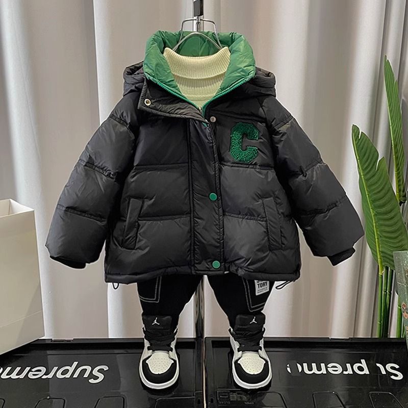 男童羽絨服冬季2023新款兒童冬裝麵包服外套洋氣男孩韓版帥氣上衣