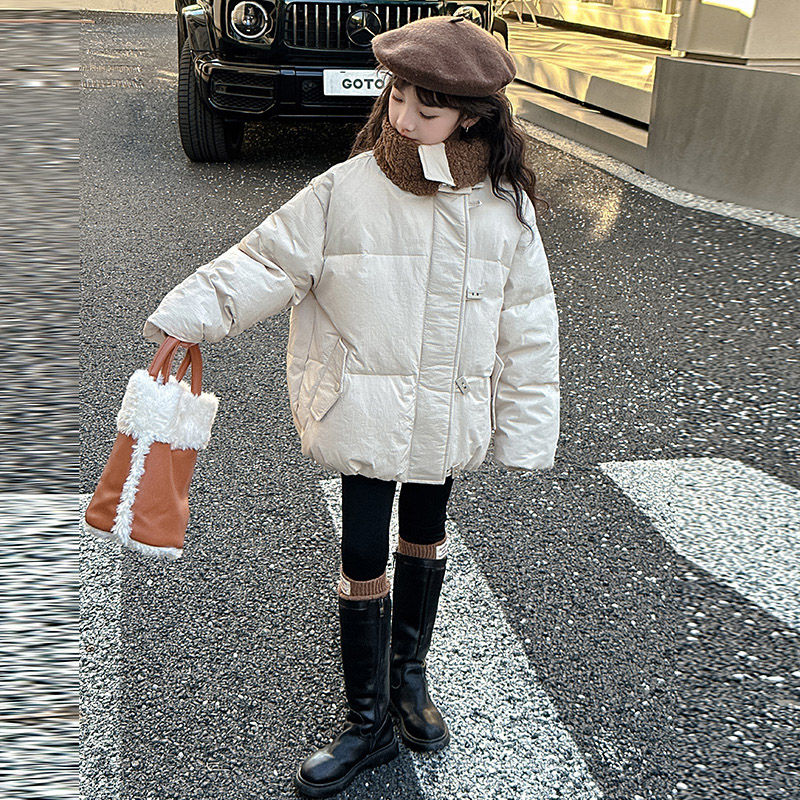 女童冬装棉服儿童外穿洋气保暖羽绒棉衣短款潮流棉袄网红加厚外套