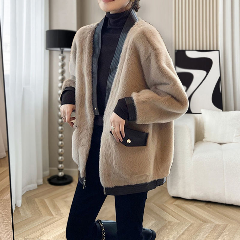 Xiaoxiangfeng Maomao Jacket Women's Western Design Fashion 2023 Autumn and Winter New Style High-end Western Style Thickened Top