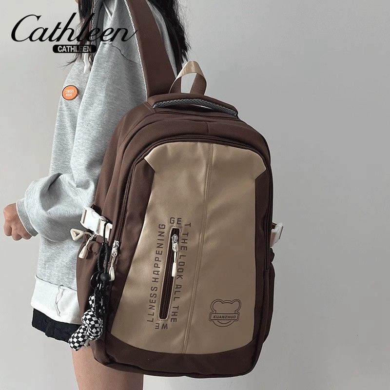 Junior high school students, high school students, good-looking girls, versatile large capacity, lightweight, lazy style school backpack