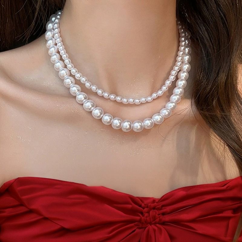 珍珠项链女轻奢小众高级感颈链夏季2023新款简约小米粒锁骨链配饰