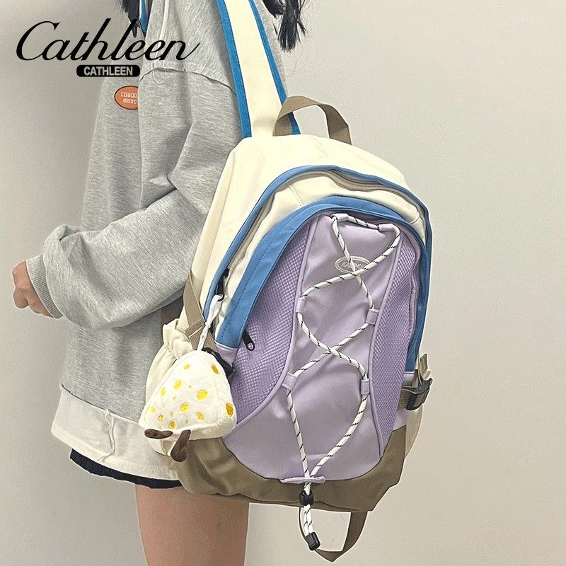 Schoolbag female college student niche design backpack lightweight casual campus backpack large capacity for outing