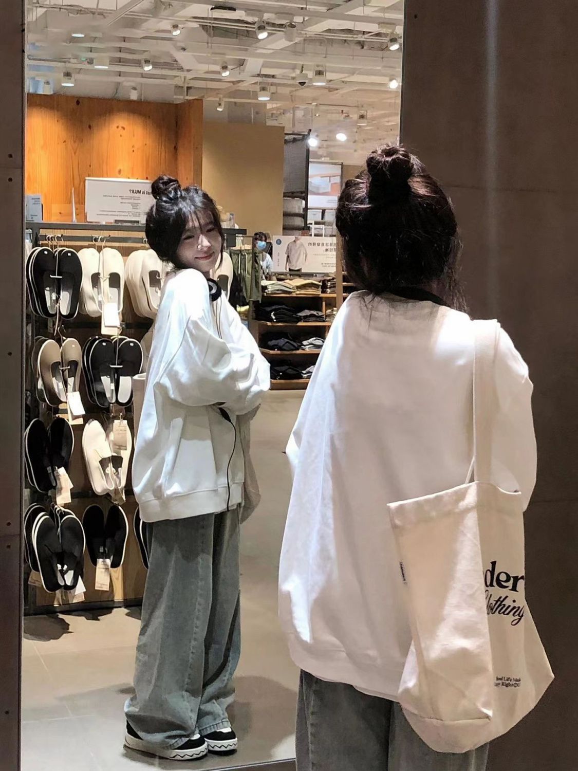 新款純色情侶衛衣女潮ins寬鬆韓版春秋季上衣慵懶風鹽系外套