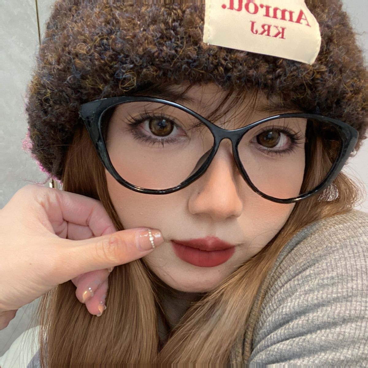 復古貓眼黑框細邊素顏神器大臉顯瘦超輕近視眼鏡女方圓臉歐美鏡框