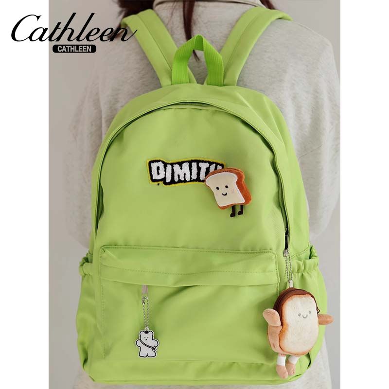 School bag for women, minimalist and versatile, new large-capacity, water-repellent backpack, school bag for junior high school girls with good looks