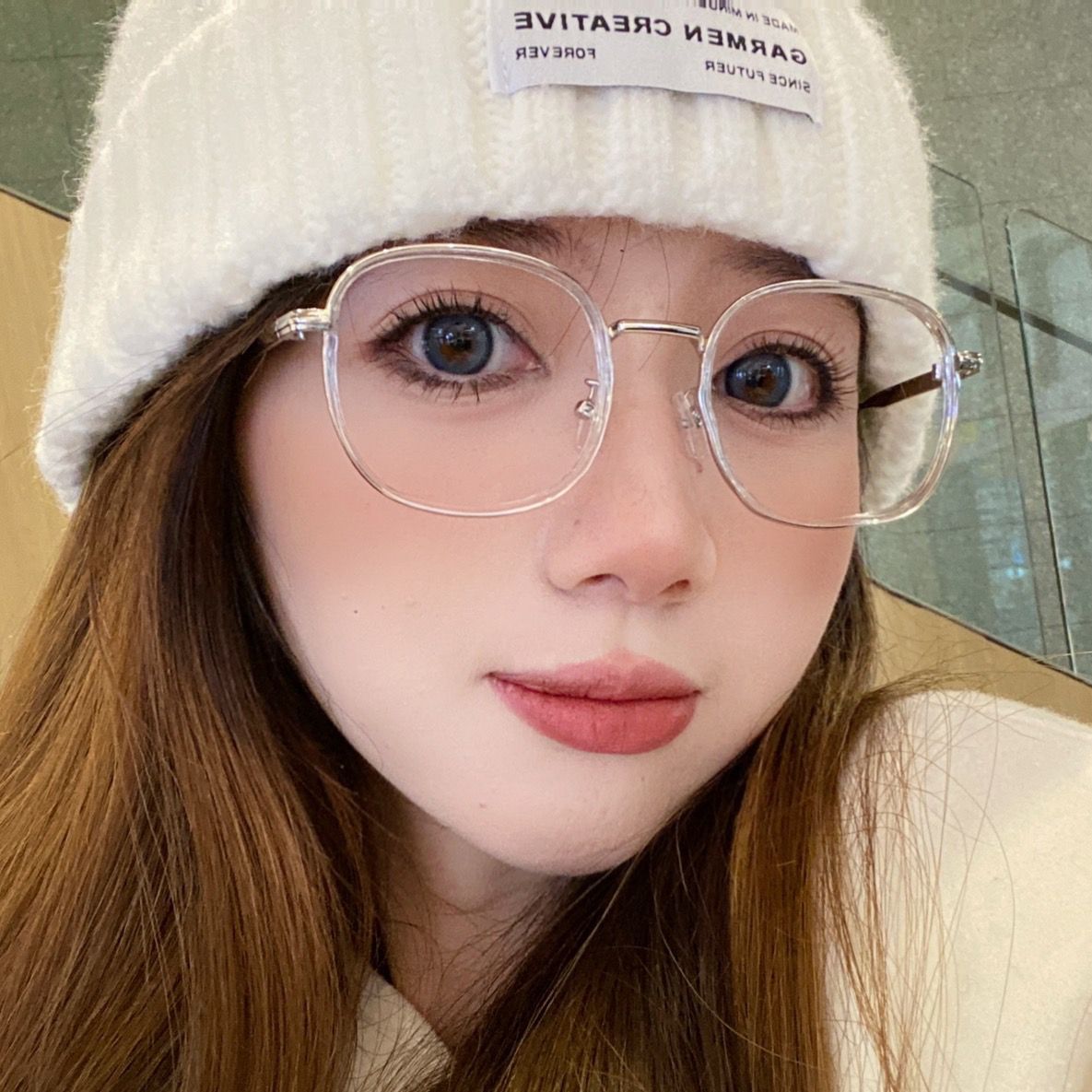 超輕防藍光眼鏡框女近視可配鏡片有度數大臉顯瘦素顏眼睛大框鏡架