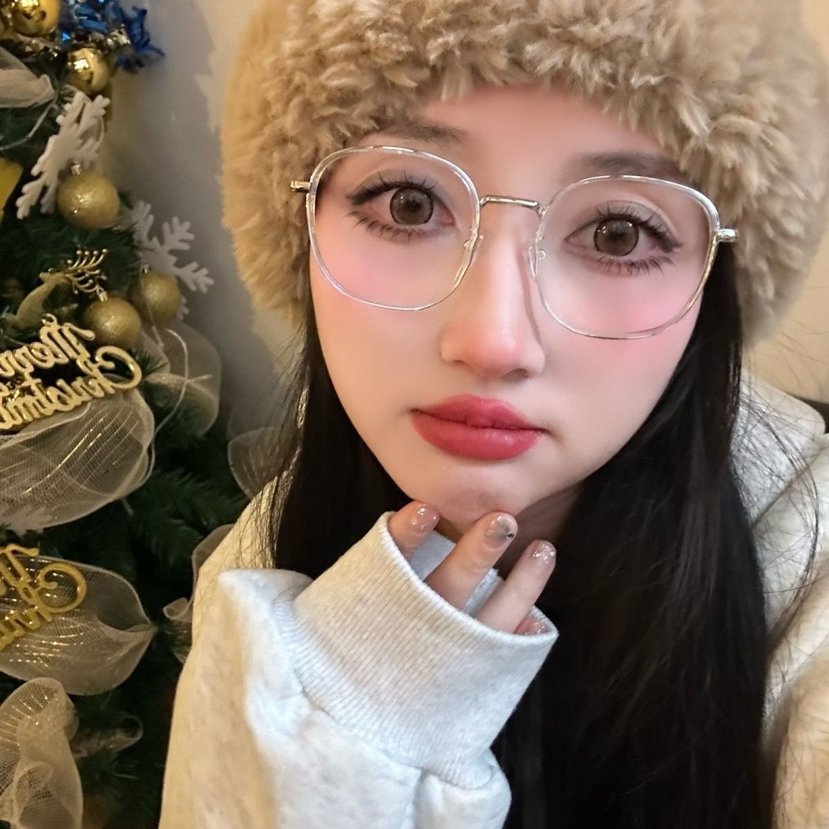 新品小紅書同款透明鏡框女帶度數眼鏡近視鏡潮素顏防藍光眼鏡架男