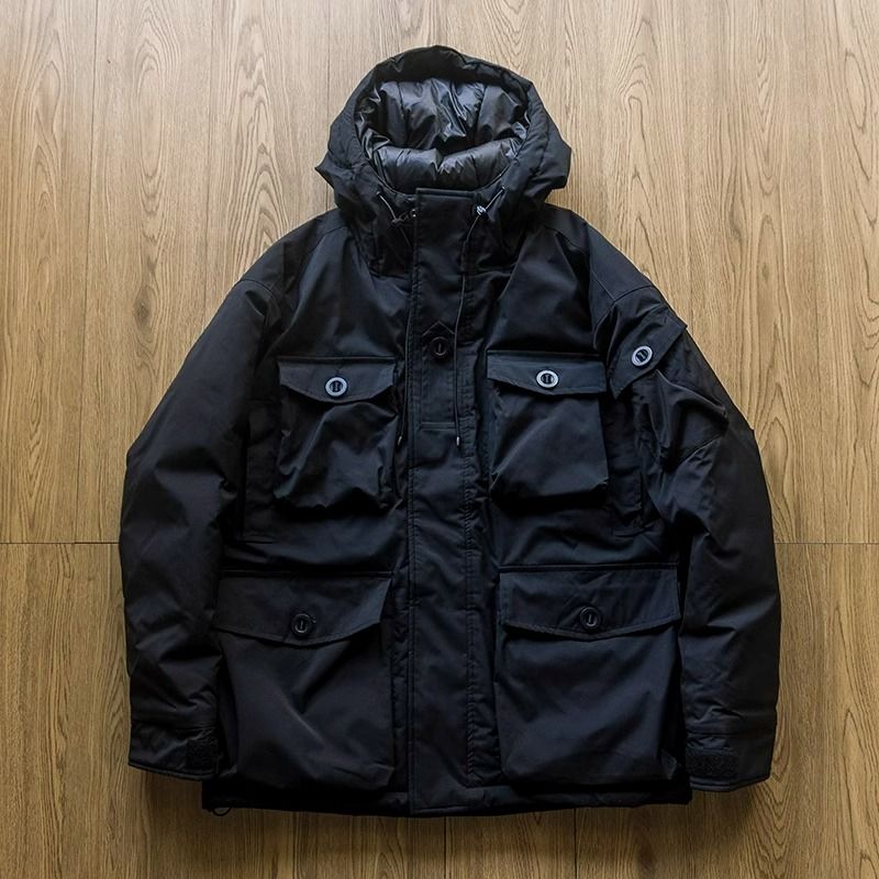 禦寒狠貨 日系戶外多口袋機能工裝棉衣 冬保暖棉服復古休閒外套