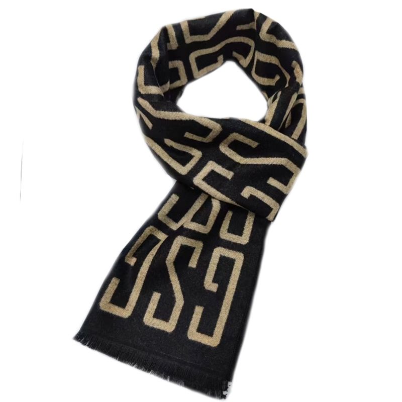 Men's minimalist men's winter warm and casual Korean version versatile gift, give bofriend bo scarf, birthda gift_voghion.com