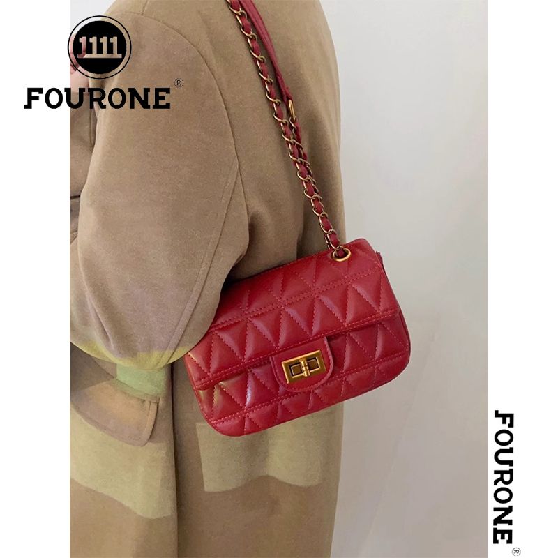 Versatile bag ins crossbody bag for women 2023 new fashion rhombus chain shoulder small square bag