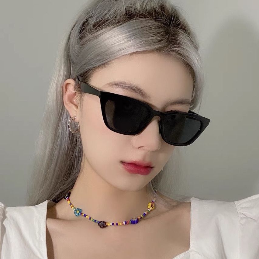 歐美復古2024貓眼墨鏡女韓版潮ins蹦迪辣妹太陽眼鏡網紅街拍嘻哈