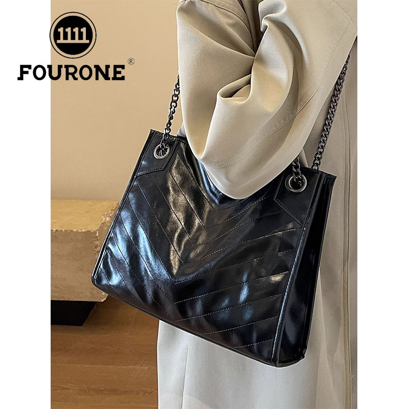 Simple, versatile, large-capacity bag for women, commuting tote bag, high-end fashion shoulder bag