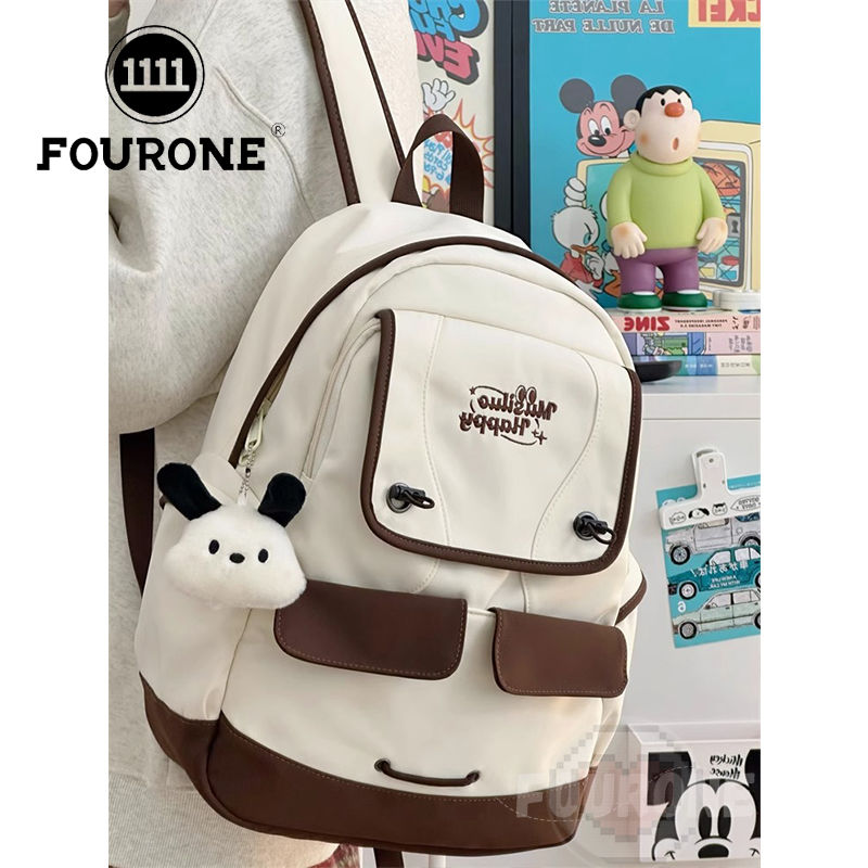 High-looking schoolbag for women, Japanese simple and versatile retro high school student backpack, college student backpack