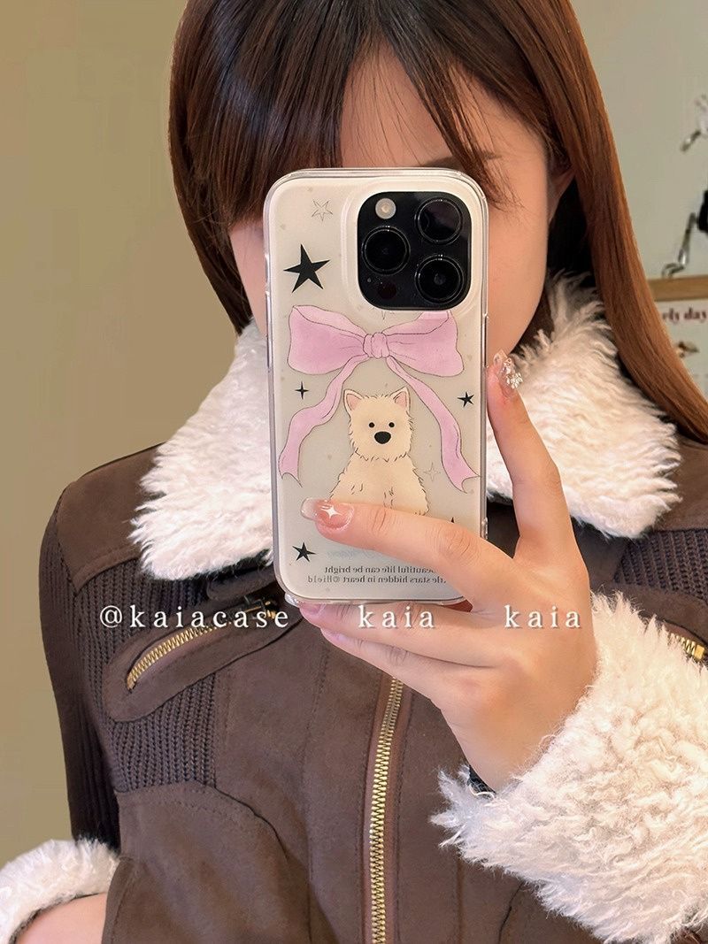 West Highland puppy suitable for iPhone15PROMAX mobile phone case Apple 15 new 14 soft shell 13/12 niche